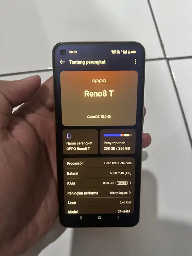 Dijual Oppo Reno 8T 4G