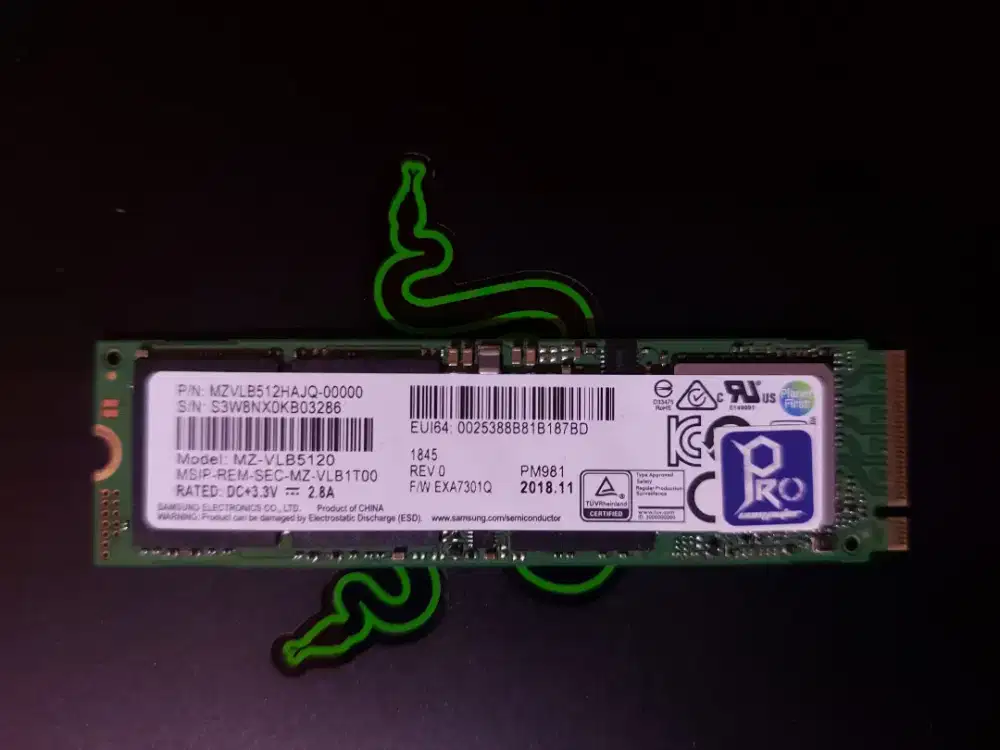 NVME Samsung 512GB Prokomputer