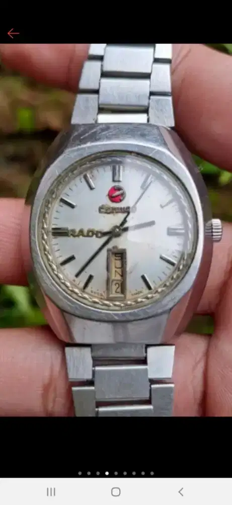 Jual jam tangan pria merk RADO CONWAY original jadul keadaan bsgus