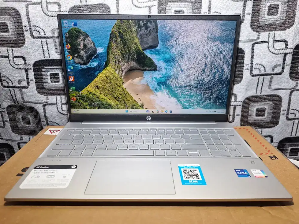 Laptop Hp Pavilion Core i7 gen 11 ram 16gb SSD 1TB slim VGA intel iris