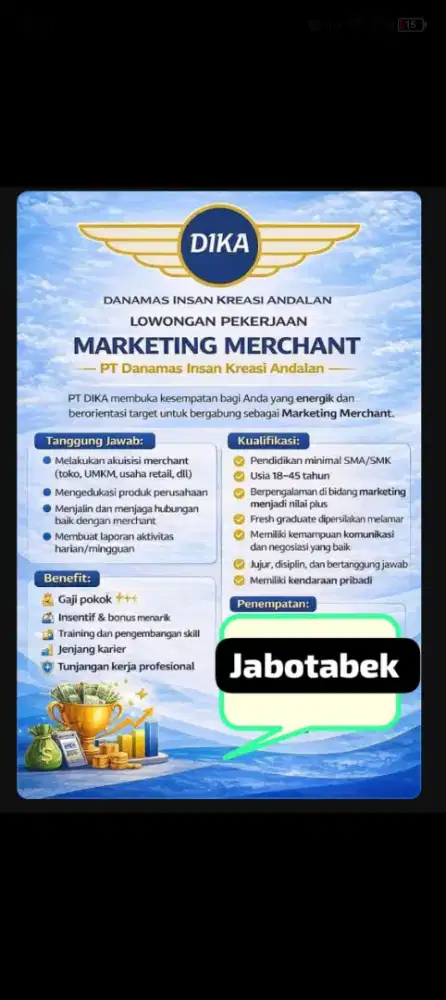 Lowongan kerja sales marketing