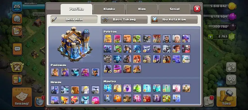 Dijual COC TH 18