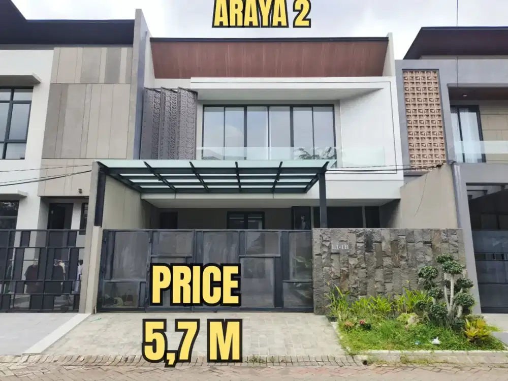‼️BARU GRESS‼️RUMAH MODERN MINIMALIS TROPIS GALAXY BUMI PERMAI ARAYA TAHAP 2. DEKAT MERR, TOL, SEMOLOWARU, NGINDEN, KLAMPIS, MANYAR, KERTAJAYA, Dsb
