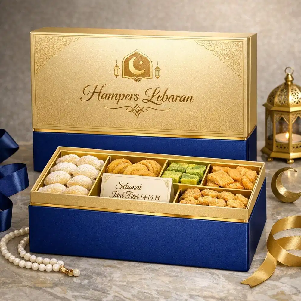 Karyawati buat kue kering