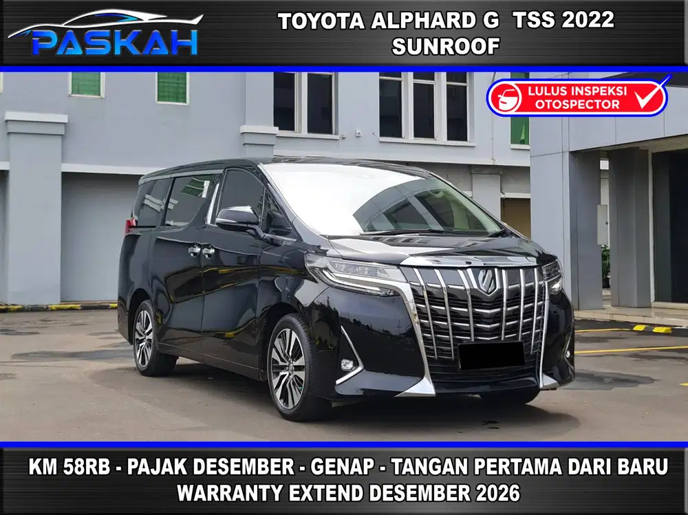 WARANTY=ON TAX=DESEMBER Bunga=4% Alphard G ATPM 2023 ALPHARD G 2022