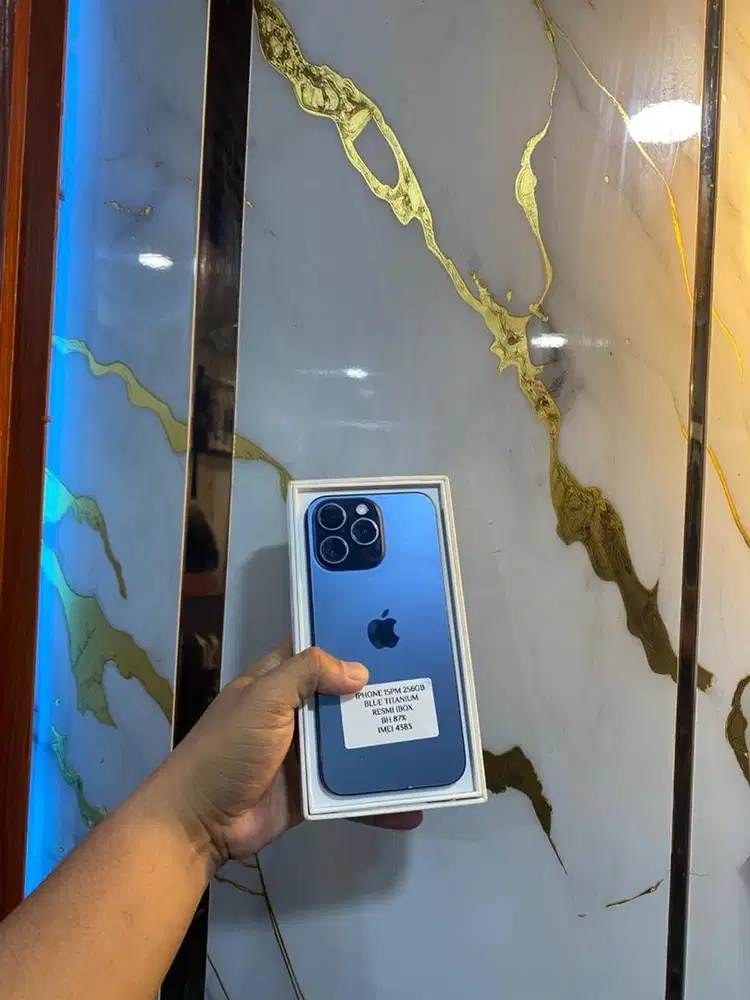 Iphone 15 promax 256gb second ibox fullset original likenew