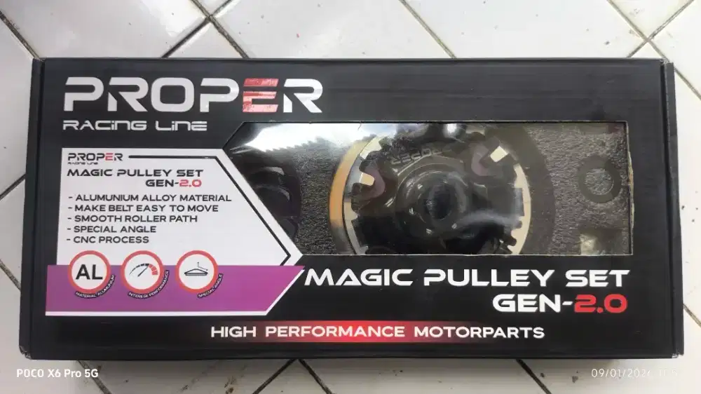 PULLEY SET PROPER Gen 1 & Gen 2 Pcx Vario Adv Stylo 160