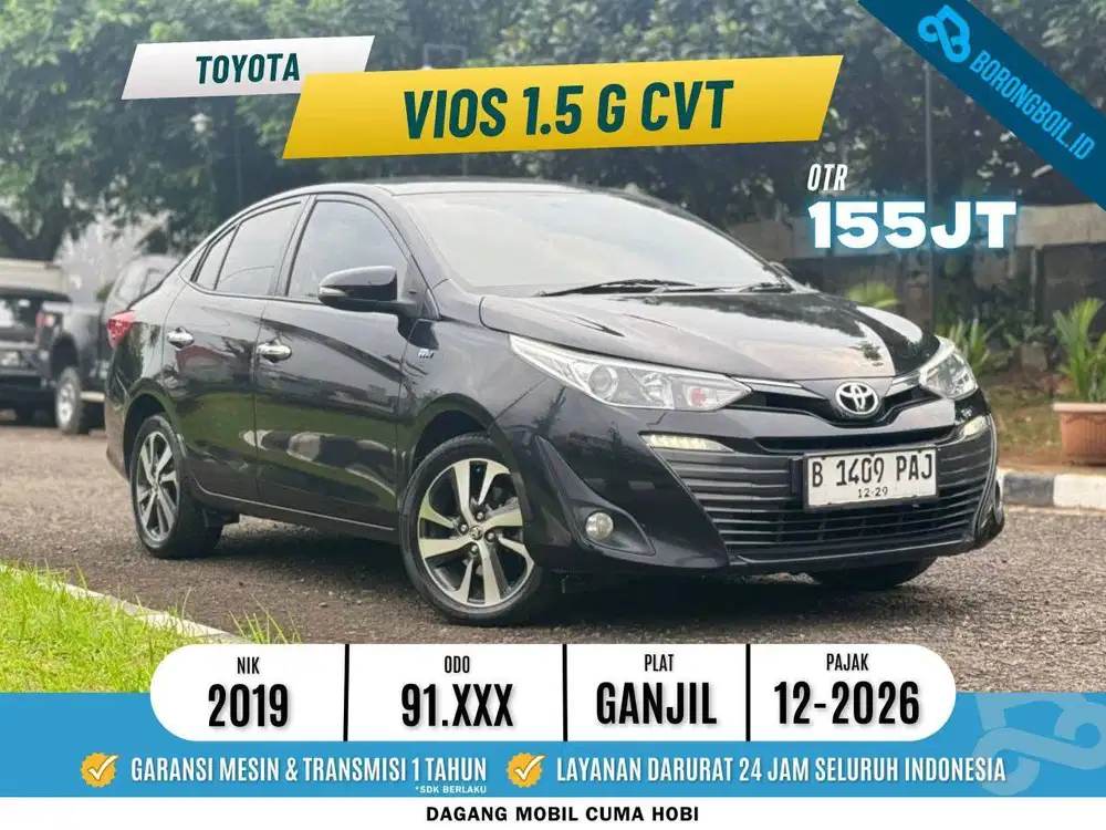 TERMURAH Toyota Vios 1.5 G cvt 2019