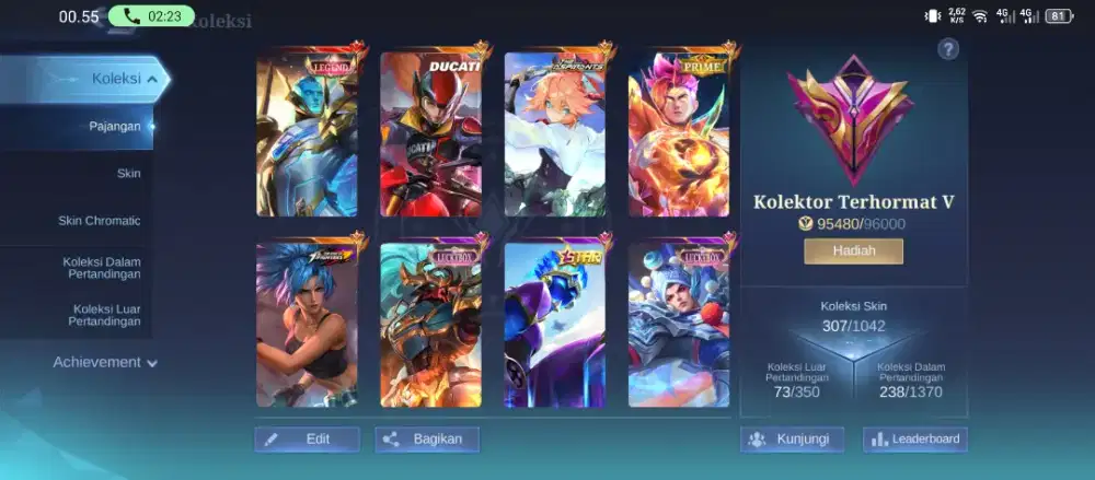 Akun ML spek pelajar