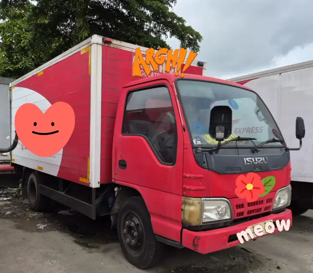 Isuzu Elf PS125HD NKR 71HD Box alm Merah Bio Solar Turbo 6ban Euro2