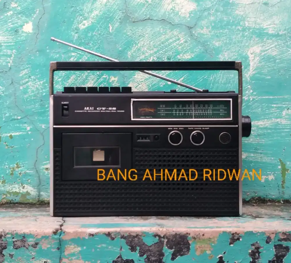 tape AKAI kaset pita radio MW AM SW antik jadul kuno tua klasik