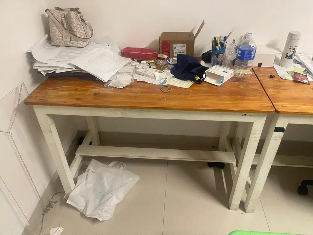 Meja Kantor Kayu ukuran 110cmx80cm