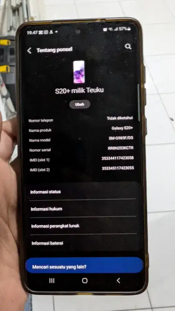 Samsung s20 plus , murah saja minus