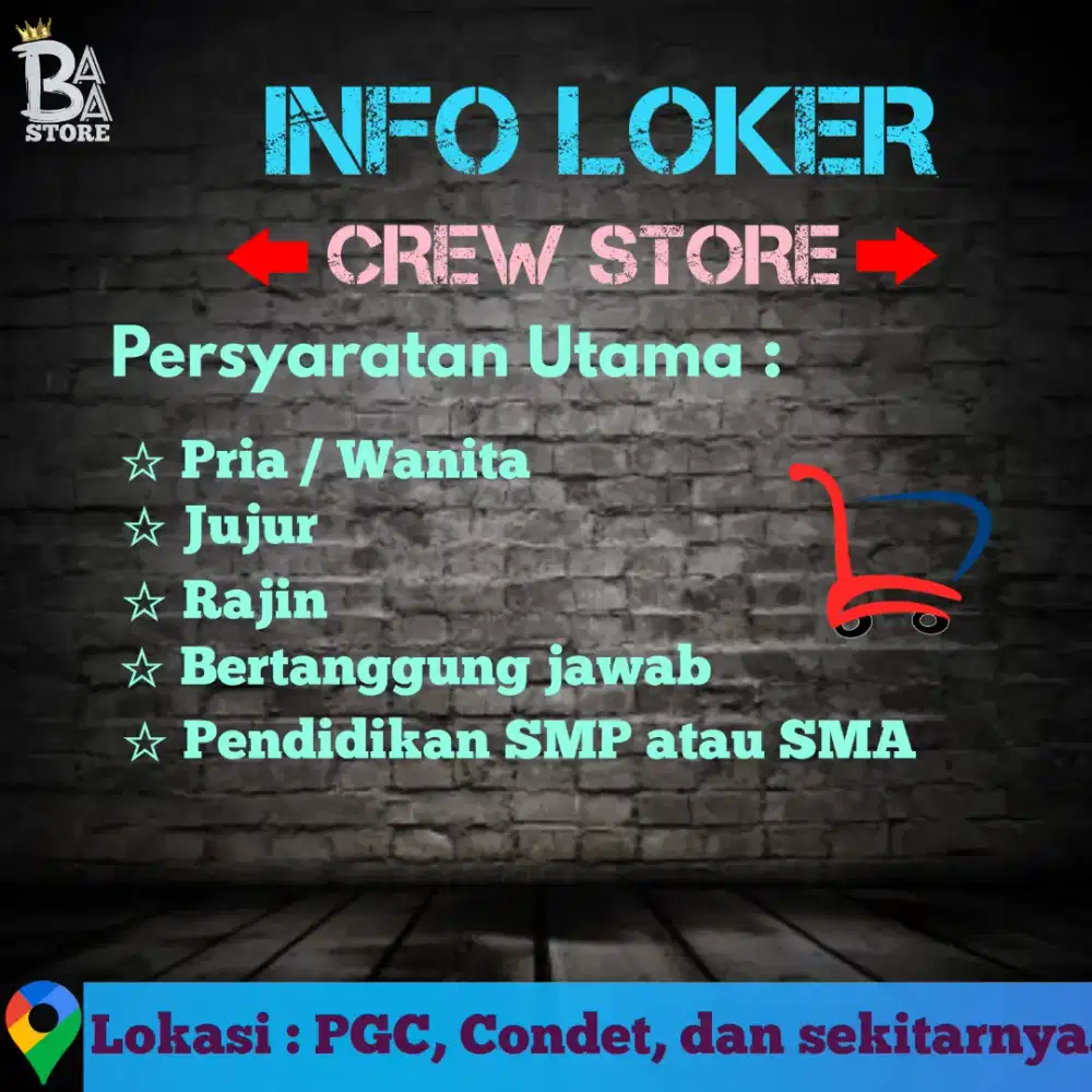 Loker Crew Store Retail