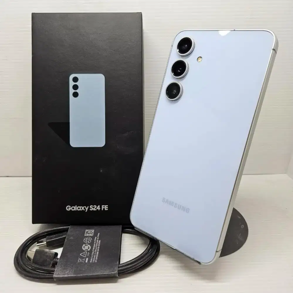 Samsung S24 FE 5G SEIN Resmi Blue Lengkap Ori Mulus