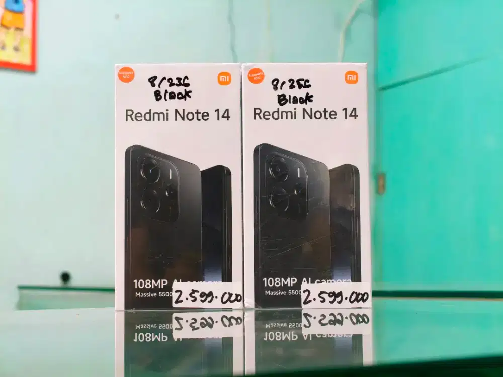 REDMI NOTE 14 4G 8/256 NEW SEGEL PROMO TERMURAH GARANSI RESMI 15 BULAN
