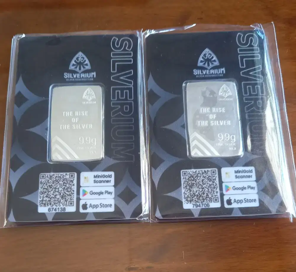 Perak Silverium 9.9 gram fine silver 99.9 original