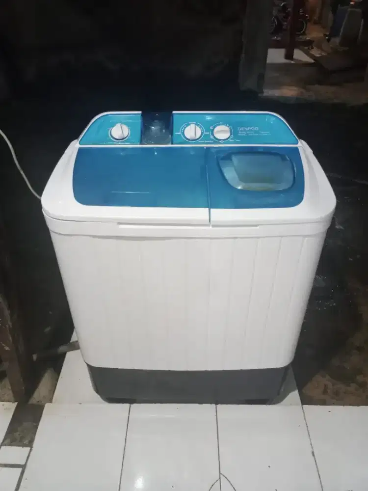 mesin cuci 2 tabung merek Denpoo