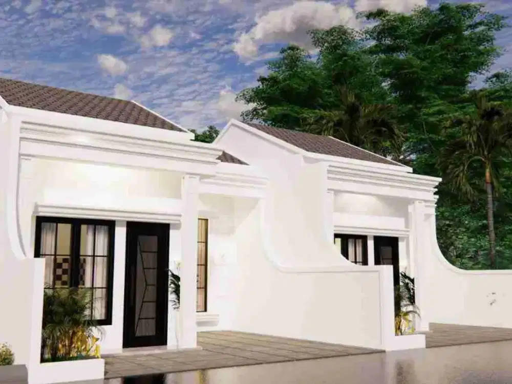 Rumah 1 lantai dekat tol cluster tengah kota duren seribu Bojong sari Depok Rafani gri