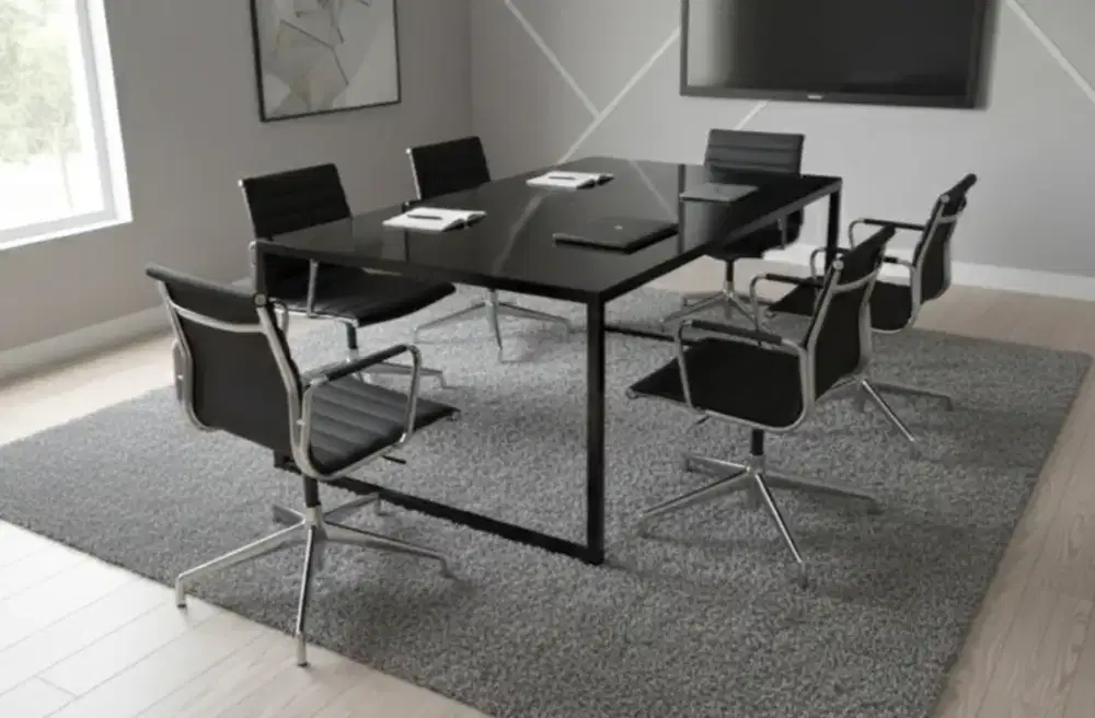 Meja meeting kantor besar 200cmx100cmx75cm( bisa custom)