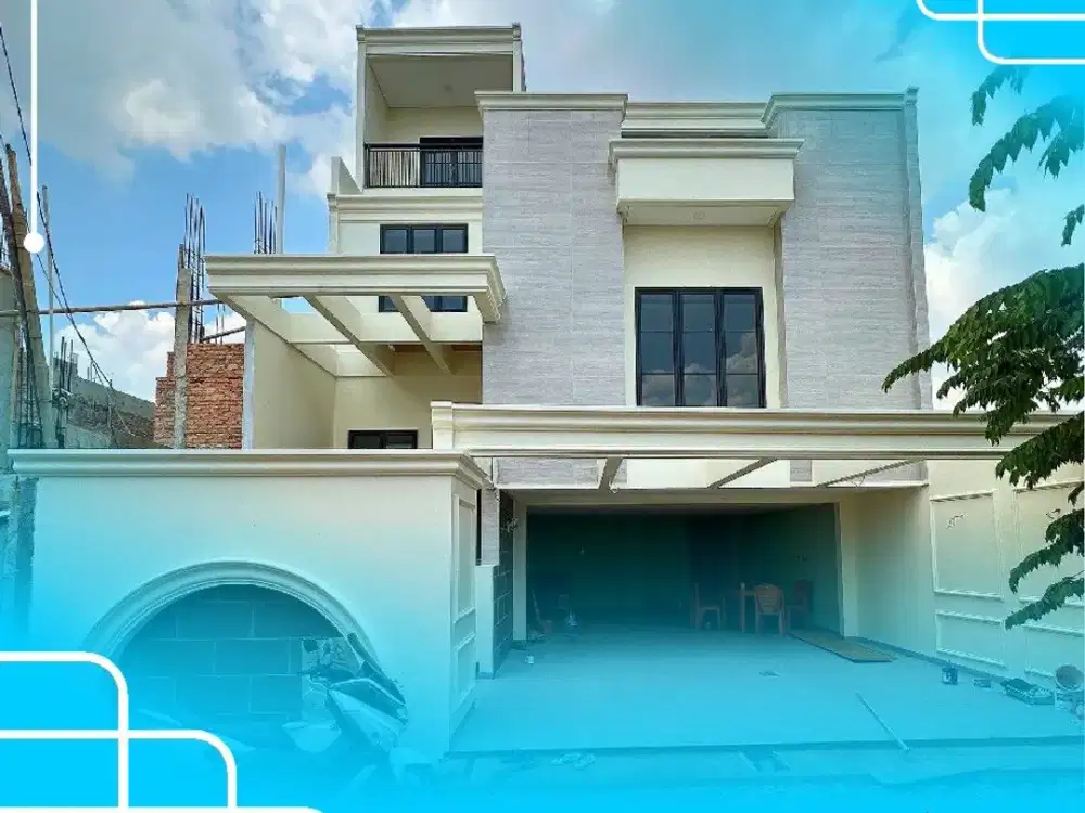 Dijual Rumah Baru 3 Lantai 6 Kamar Bergaya Modern Duren Sawit Jakarta Timur AR202