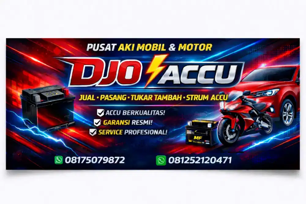 Jual beli ACCU MOTOR MOBIL
