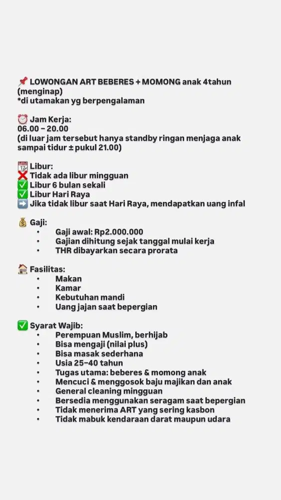 ART+momong anak 4thn