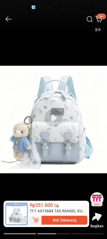 Tas cantik brand Disney varian stich