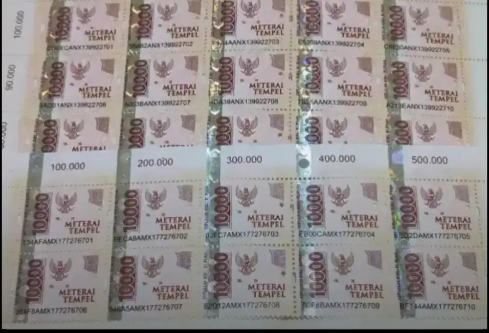 Dijual Materai 10rb Asli