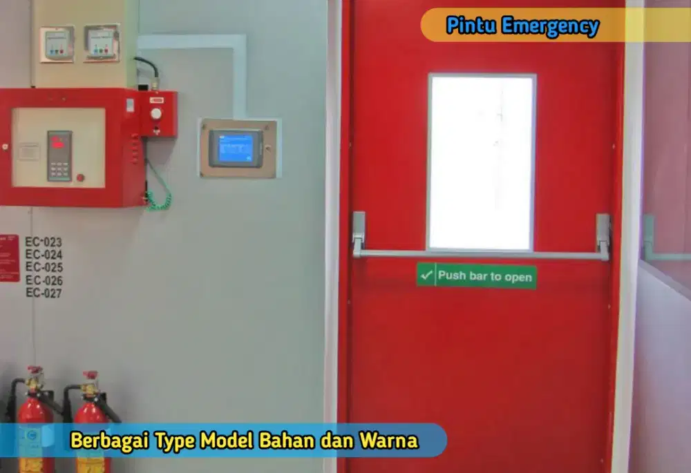 Pintu Emergency Gedung Universitas Mall Plaza Deartemen Industri