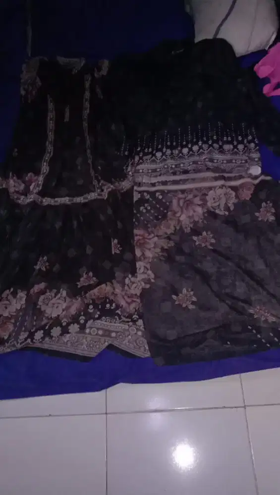 Baju gamis lebaran couple(pasangan)