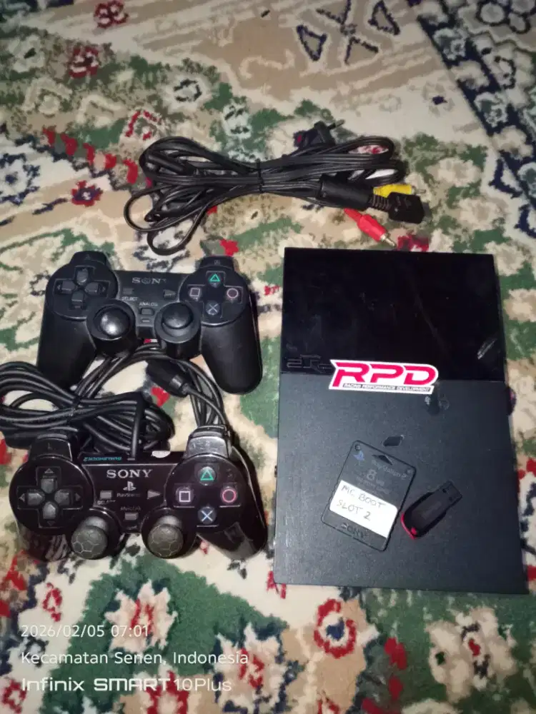 Ps2 slim MC boot flashdisk 16GB isi 10 game