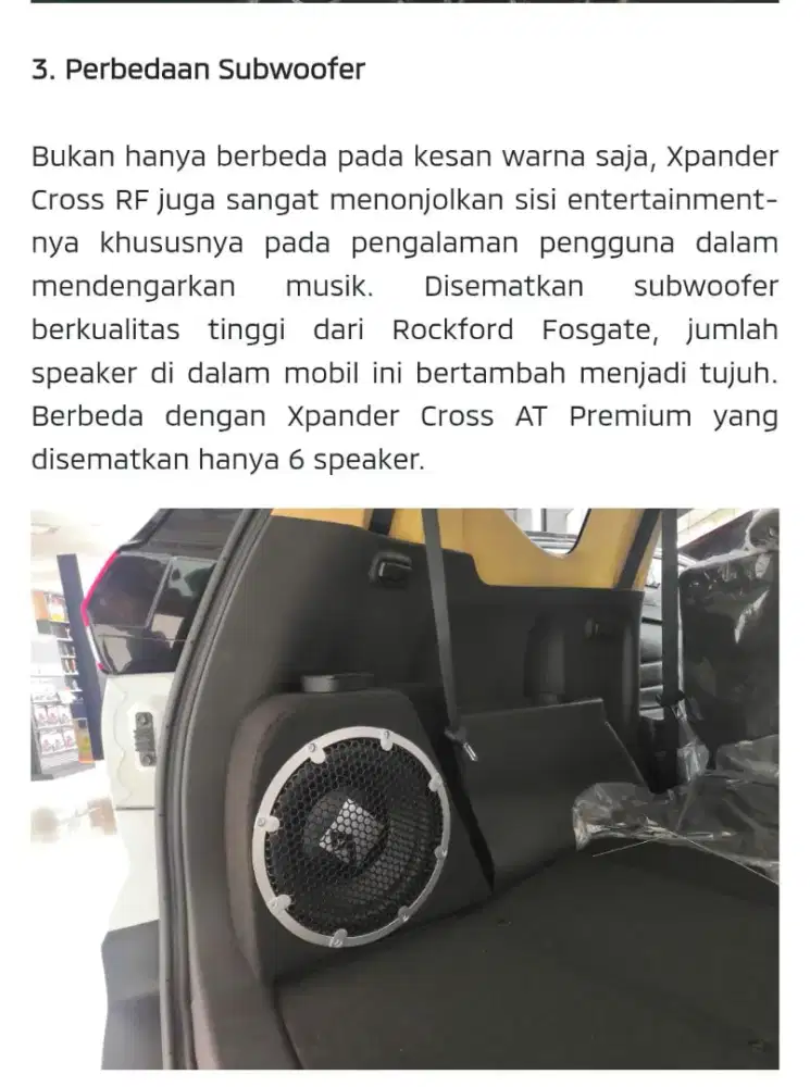 Jual audio set original xpander rockford fostage