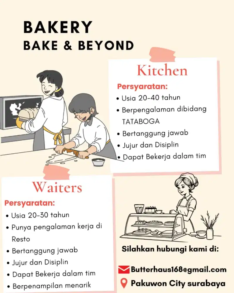 Lowongan Pekerjaan Bakery