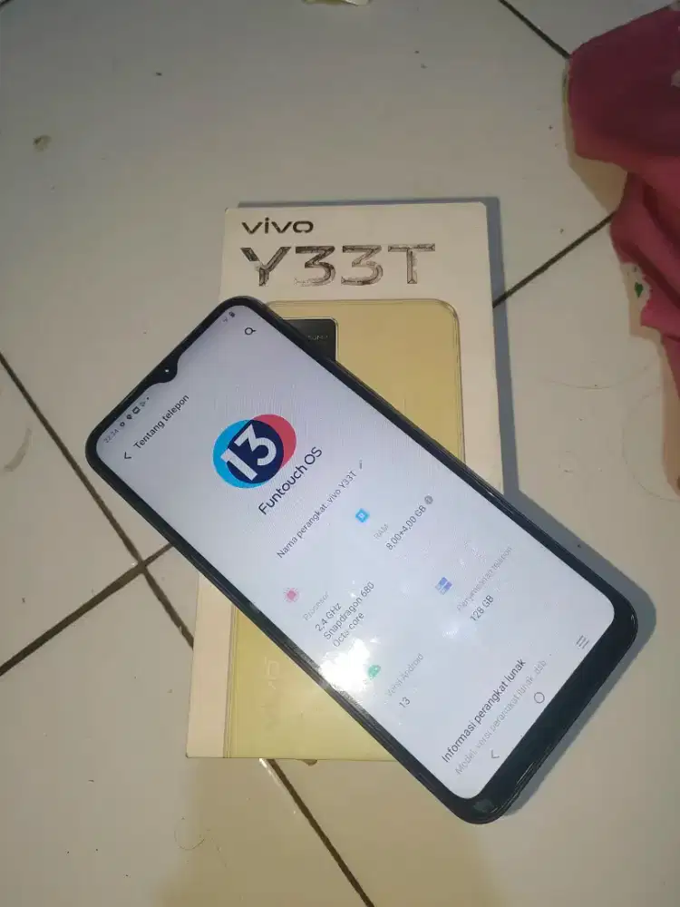 Vivo y33t ram 8/128 resmi ori