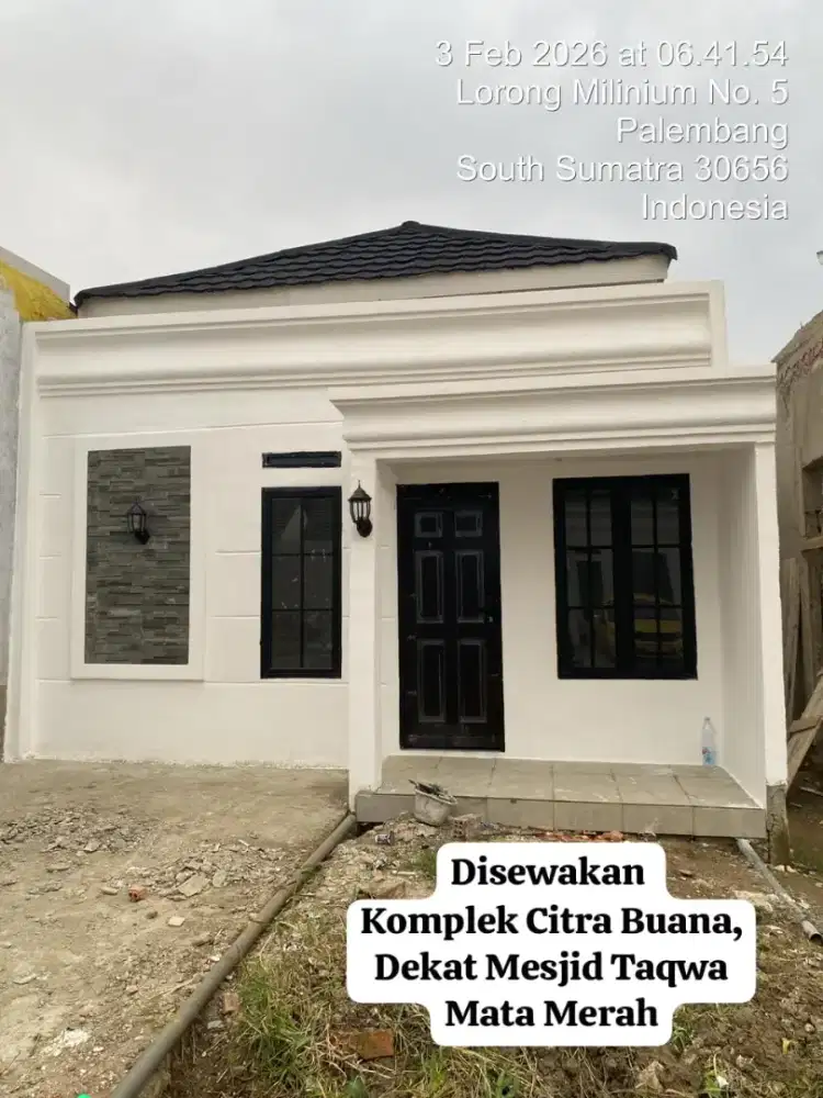 Rumah baru disewakan dekat mesjid Takwa Matamerah