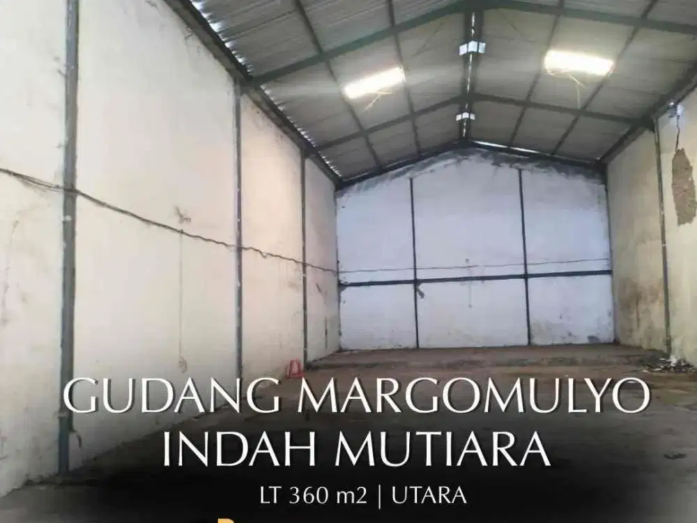 Nego sampe deal‼️Dijual gudang margomulyo indah luas 360 m2