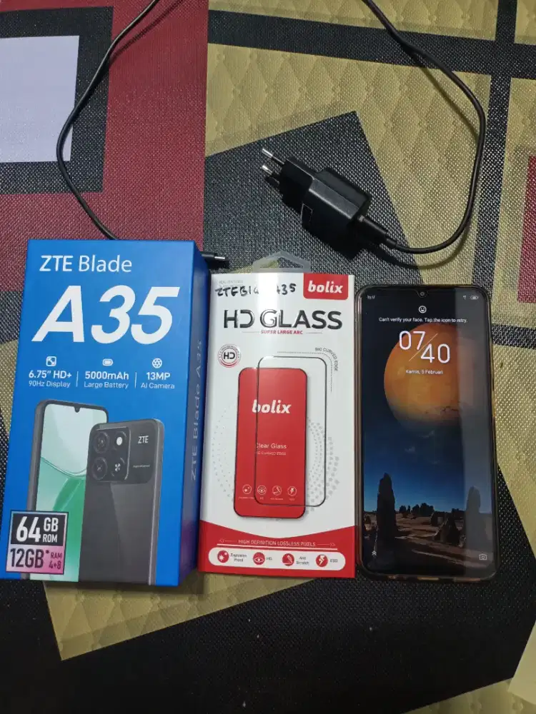 ZTE Blade A35 RAM 4+8/64GB Mulus + Bonus Bolix HD Tempered Glass