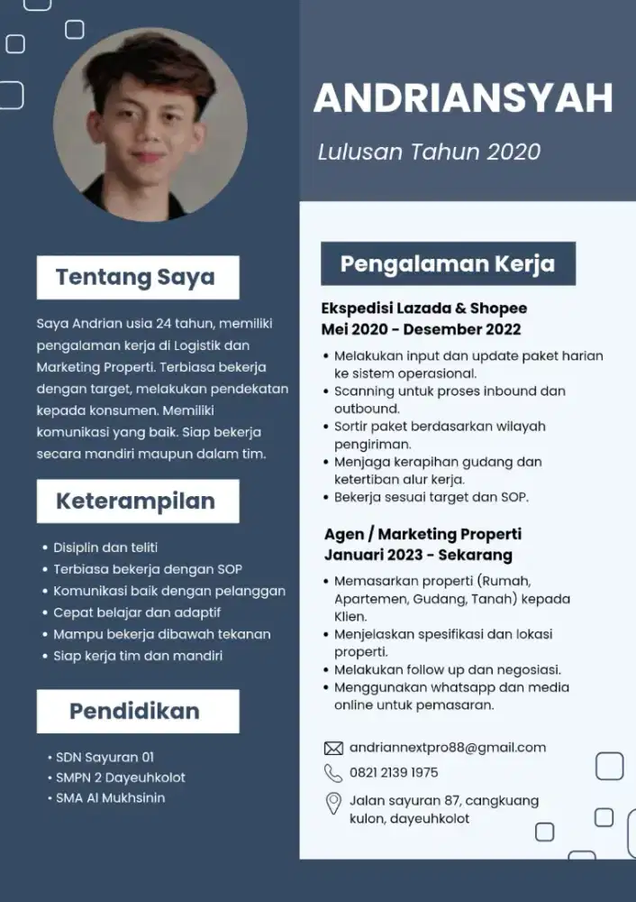 Pria & Wanita 24 Tahun Siap Kerja – Bandung