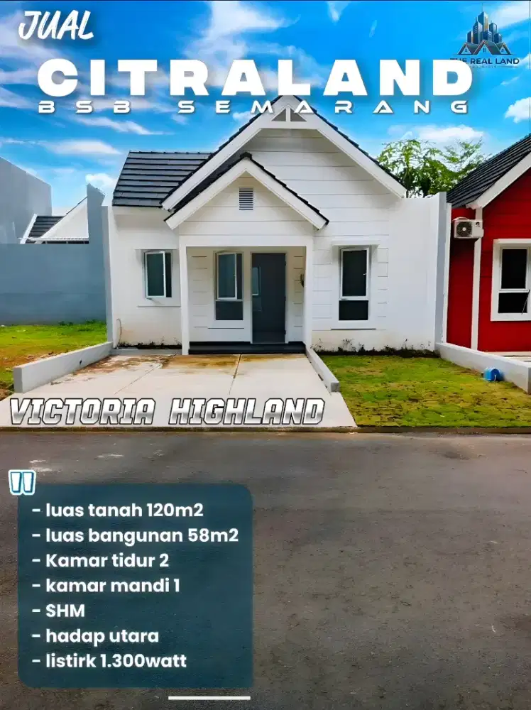 Rumah dijual VICTORIA HIGHLAND CITRALAND BSB SEMARANG