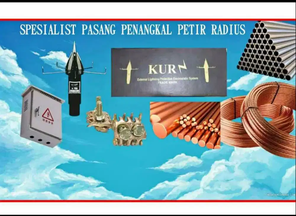 Gerai Jasa Perlengkapan Pasang Anti Petir Penangkal Petir