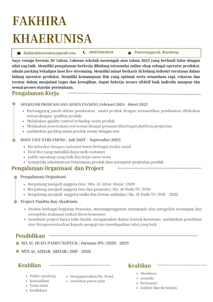 Cari kerja apapun asal halal