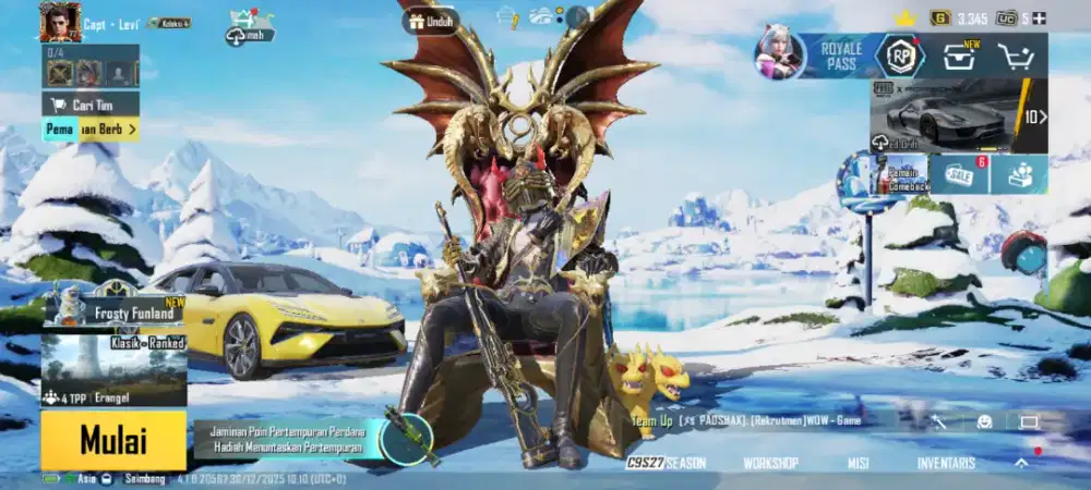 Di jual butuh (Akun PUBG Mobile)