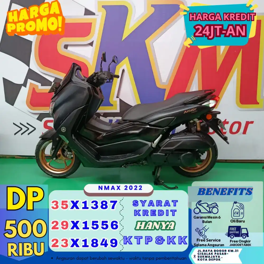 (N-Max tahun 2022 dp500 surat-surat lengkap cash credit