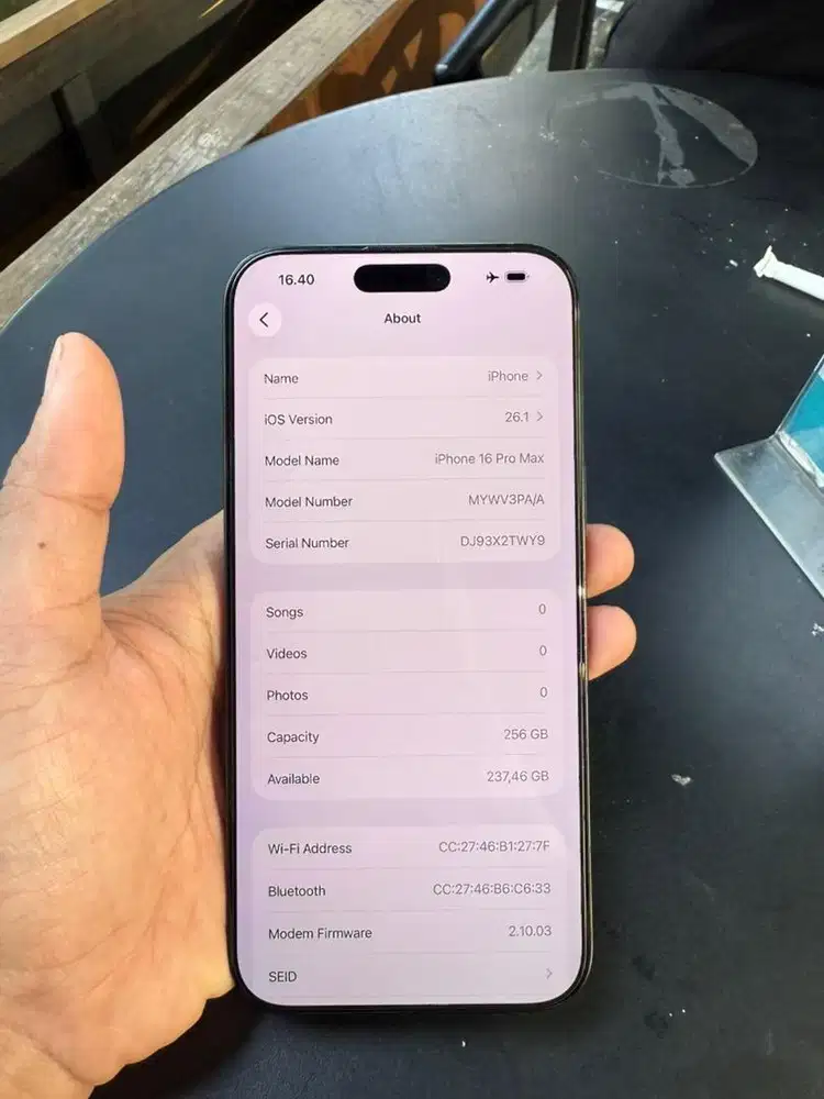 IPHONE 16 PRO MAX 256GB