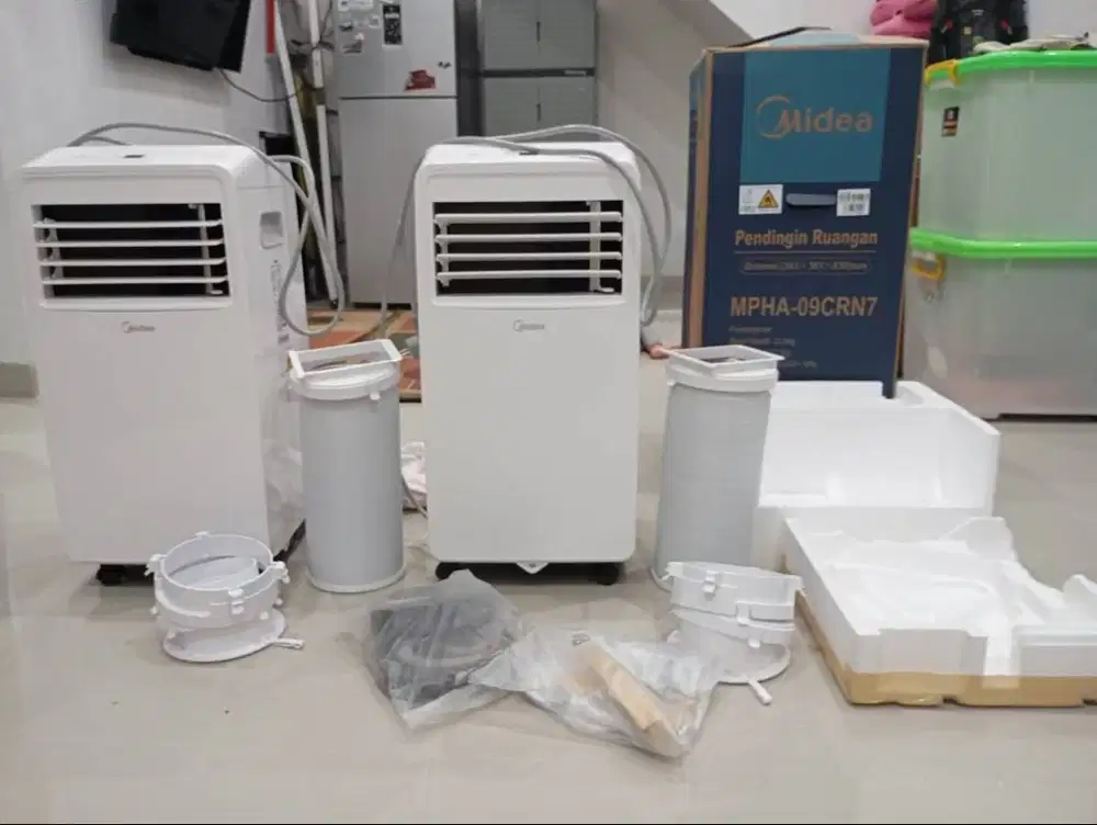 Dijual AC Portabel Midea (1 PK dan 1/2PK) (Bisa pembelian salah satu)