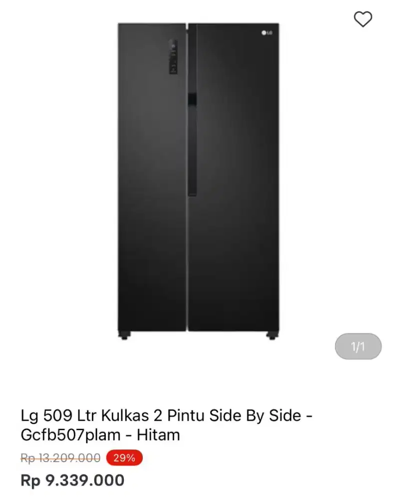 KULKAS SBS LG 509LTR GCFB507PLAM