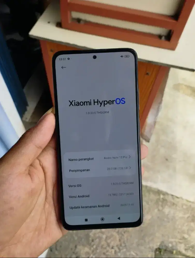 FULLSET XIAOMI REDMI NOTE 12 PRO 6+6/128 SUPER MULUSS