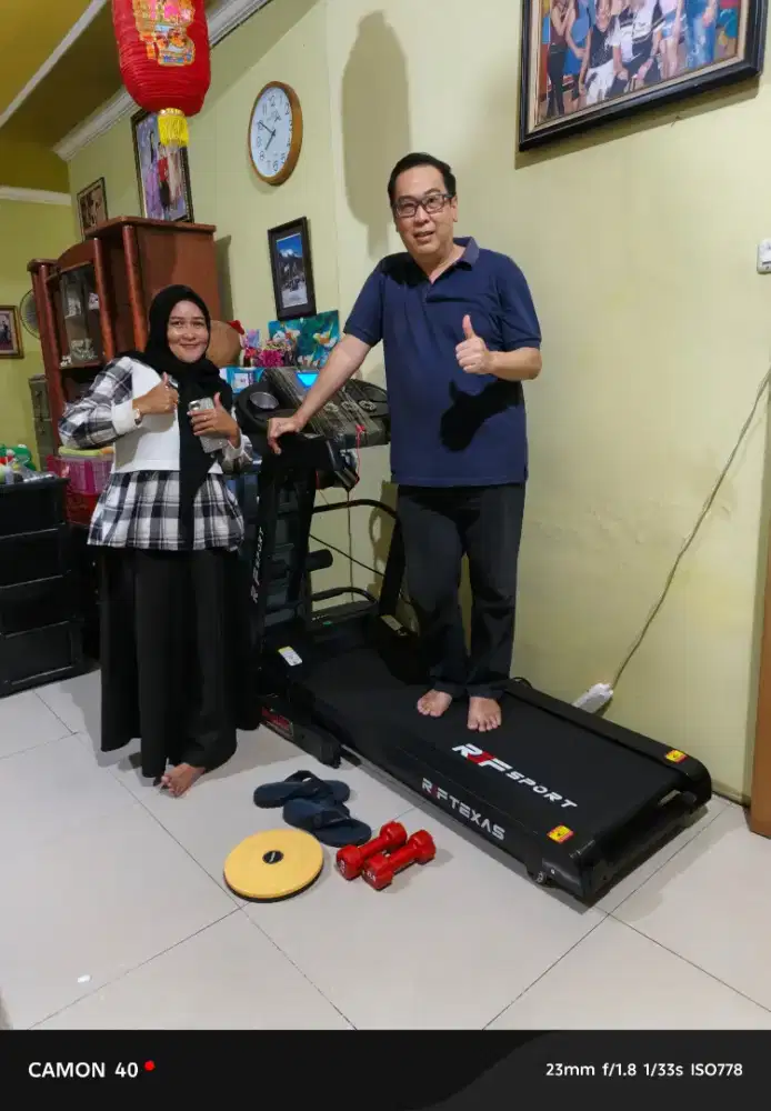Treadmill elektrik RGF Texas multifungsi bisa incline