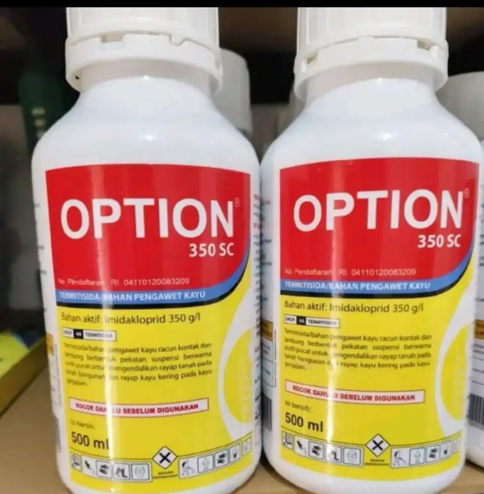 Obat Anti Rayap merk Option 350 SC ampuh basmi rayap